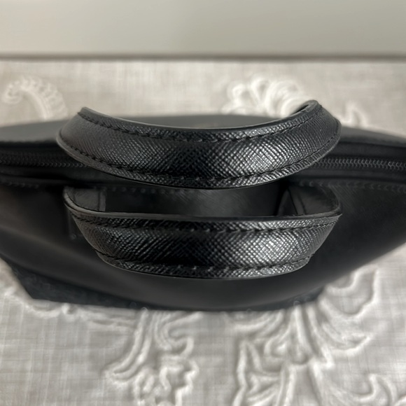 Kate Spade NY Black Greta Court Glitter & Staffiano Satchel Bag - Picture 7 of 16